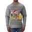 Arriba Abajo Al Centro Pa'Dentro Cheers to Health Salud Ugly Christmas Sweater Mens Long Sleeve Shirt