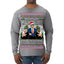 Doge Elf Around and Find Out Trump Elon Vivek MAGA Ugly Christmas Sweater Mens Long Sleeve Shirt