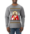 Put Christ Back In Christmas Ugly Christmas Sweater Mens Long Sleeve Shirt