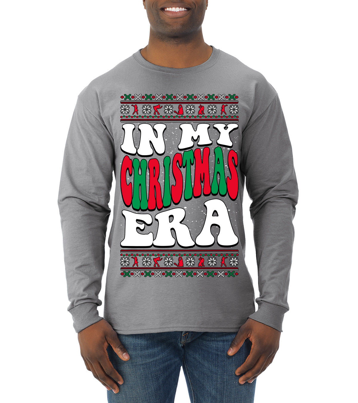 In My Christmas Era Ugly Christmas Sweater Mens Long Sleeve Shirt