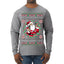 Always Shooting For The Naughty List Ugly Christmas Sweater Mens Long Sleeve Shirt