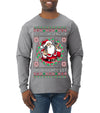 Always Shooting For The Naughty List Ugly Christmas Sweater Mens Long Sleeve Shirt