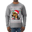 Twas The Nizzle Before Chrismizzle Gangster Dogg Rapper Ugly Christmas Sweater Mens Long Sleeve Shirt
