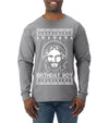 Birthday Boy Jesus Christ Ugly Christmas Sweater Mens Long Sleeve Shirt