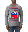 I'm Dreaming Of A Right Christmas Republican GOP  Ugly Christmas Sweater Mens Long Sleeve Shirt