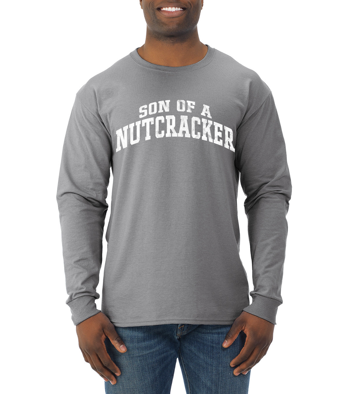Vintage Movie Quote Son Of A Nutcracker Christmas Mens Long Sleeve Shirt