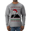 Sleepy Joe Merry Xmas To All And All A Good Night Ugly Christmas Sweater Mens Long Sleeve Shirt