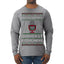 I Paused My Podcast to Be Here Funny Podcasting Ugly Christmas Sweater Mens Long Sleeve Shirt