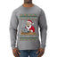 Santa Saw Your Search History, Funny Internet Humor, Ugly Christmas Sweater Mens Long Sleeve Shirt