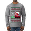 I Could Go Down All Night Long, Ugly Christmas Sweater Mens Long Sleeve Shirt