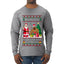 Here's A Big Package For You Santa Christmas Sweater, Ugly Christmas Sweater Mens Long Sleeve Shirt
