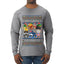 Christmas Brainrot, Ugly Christmas Sweater Mens Long Sleeve Shirt