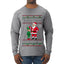 When I Think About You I Touch My Elf, Ugly Christmas Sweater Mens Long Sleeve Shirt