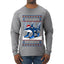 Tralalero Fa La La Brainrot, Ugly Christmas Sweater Mens Long Sleeve Shirt