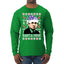 Santa Mike Michael Scott The Office Ugly Christmas Sweater Mens Long Sleeve Shirt