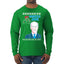 Mistle Joe Shut Up And Kiss Me Man Biden Ugly Christmas Sweater Mens Long Sleeve Shirt