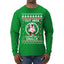 Out Here Looking Like A Snack Cookie Ugly Christmas Sweater Mens Long Sleeve Shirt