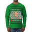 Not My Gumdrop Buttons Funny Classic Movie Quote Ugly Christmas Sweater Mens Long Sleeve Shirt