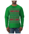 Christmas Calories Don't Count Funny Family Holidays Ugly Christmas Sweater Mens Long Sleeve Shirt