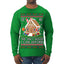 The Only House I Can Afford Funny Millennial Meme Ugly Christmas Sweater Mens Long Sleeve Shirt