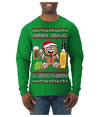 Arriba Abajo Al Centro Pa'Dentro Cheers to Health Salud Ugly Christmas Sweater Mens Long Sleeve Shirt