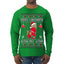 Merry Chrithmith Kith My Ath, Funny Butt Dancing, Viral Kiss My Ass Boxing Fight Meme, Men Women Ugly Christmas Sweater Mens Long Sleeve Shirt