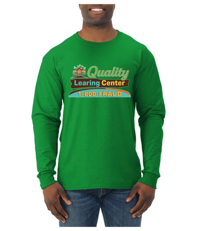 Quality Learing Center 1800-FRAUD Day Care Sweater, Unisex Mens Long Sleeve Shirt