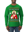 Put Christ Back In Christmas Ugly Christmas Sweater Mens Long Sleeve Shirt