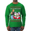 That Santa Mother F Isn't Real Ugly Christmas Sweater Mens Long Sleeve Shirt