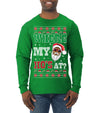 Where My Ho's At? Ugly Christmas Sweater Mens Long Sleeve Shirt