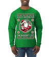 Always Shooting For The Naughty List Ugly Christmas Sweater Mens Long Sleeve Shirt