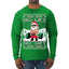 No Lift No Gift Fitness Workout Santa Ugly Christmas Sweater Mens Long Sleeve Shirt