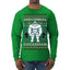 Abdominal Swoleman Fitness Yeti Ugly Christmas Sweater Mens Long Sleeve Shirt
