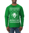 Birthday Boy Jesus Christ Ugly Christmas Sweater Mens Long Sleeve Shirt