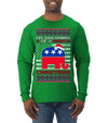 I'm Dreaming Of A Right Christmas Republican GOP  Ugly Christmas Sweater Mens Long Sleeve Shirt