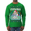Santa Game Show I'd Like To Solve the Puzzle Wheel Ugly Christmas Sweater Mens Long Sleeve Shirt