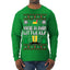 You're An Angry Little Elf Christmas Movie Quote  Ugly Christmas Sweater Mens Long Sleeve Shirt