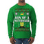 Son Of A Nutcracker Christmas Movie Quote  Ugly Christmas Sweater Mens Long Sleeve Shirt