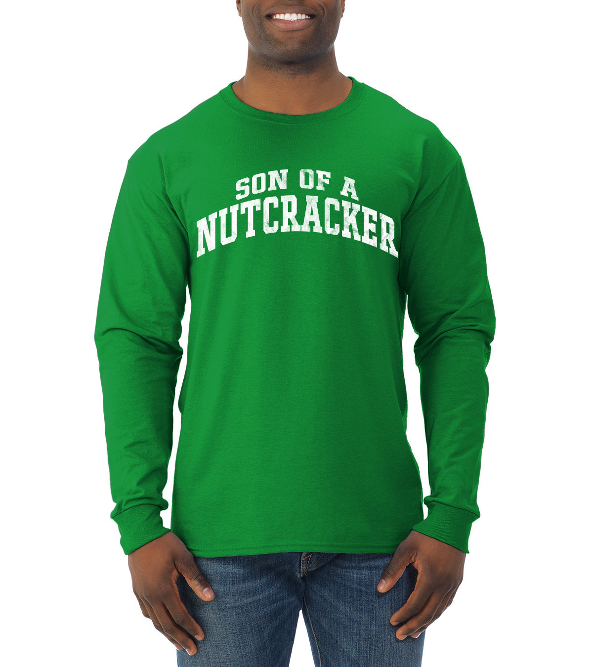 Vintage Movie Quote Son Of A Nutcracker Christmas Mens Long Sleeve Shirt