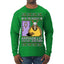 Holiday Armadillo Part Jewish TV Show Ugly Christmas Sweater Mens Long Sleeve Shirt