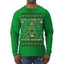 The Four Elf Food Groups Candy Canes Syrup Funny Ugly Christmas Sweater Mens Long Sleeve Shirt