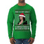 This Is My Ugly Sweater Funny Santa Kamala Harris Ugly Christmas Sweater Mens Long Sleeve Shirt