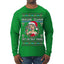 Hawk Tuah Spit On That Thang Mrs Claus Funny Meme Ugly Christmas Sweater Mens Long Sleeve Shirt
