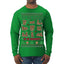 Tis' The Season To Be Naughty Unisex Ugly Christmas Sweater Mens Long Sleeve Shirt