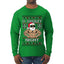 O Swoley Night, Exercise and Fitness Enthusiast, Ugly Christmas Sweater Mens Long Sleeve Shirt