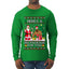 Here's A Big Package For You Santa Christmas Sweater, Ugly Christmas Sweater Mens Long Sleeve Shirt