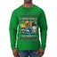 Christmas Brainrot, Ugly Christmas Sweater Mens Long Sleeve Shirt