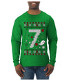 Christmas 7 Meme, Ugly Christmas Sweater Unisex Mens Long Sleeve Shirt