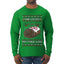 She Loves my Yule Log, Ugly Christmas Sweater Mens Long Sleeve Shirt