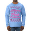 Dreaming Of A Pink Chirstmas Girly Woman Movie Party Ugly Christmas Sweater Mens Long Sleeve Shirt